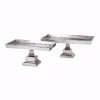 Decorative Trays IMAX Alston Rectangle Pedestal Trays (Set Of 2) -Brita shop silver imax decorative trays 61415 2 64 1000