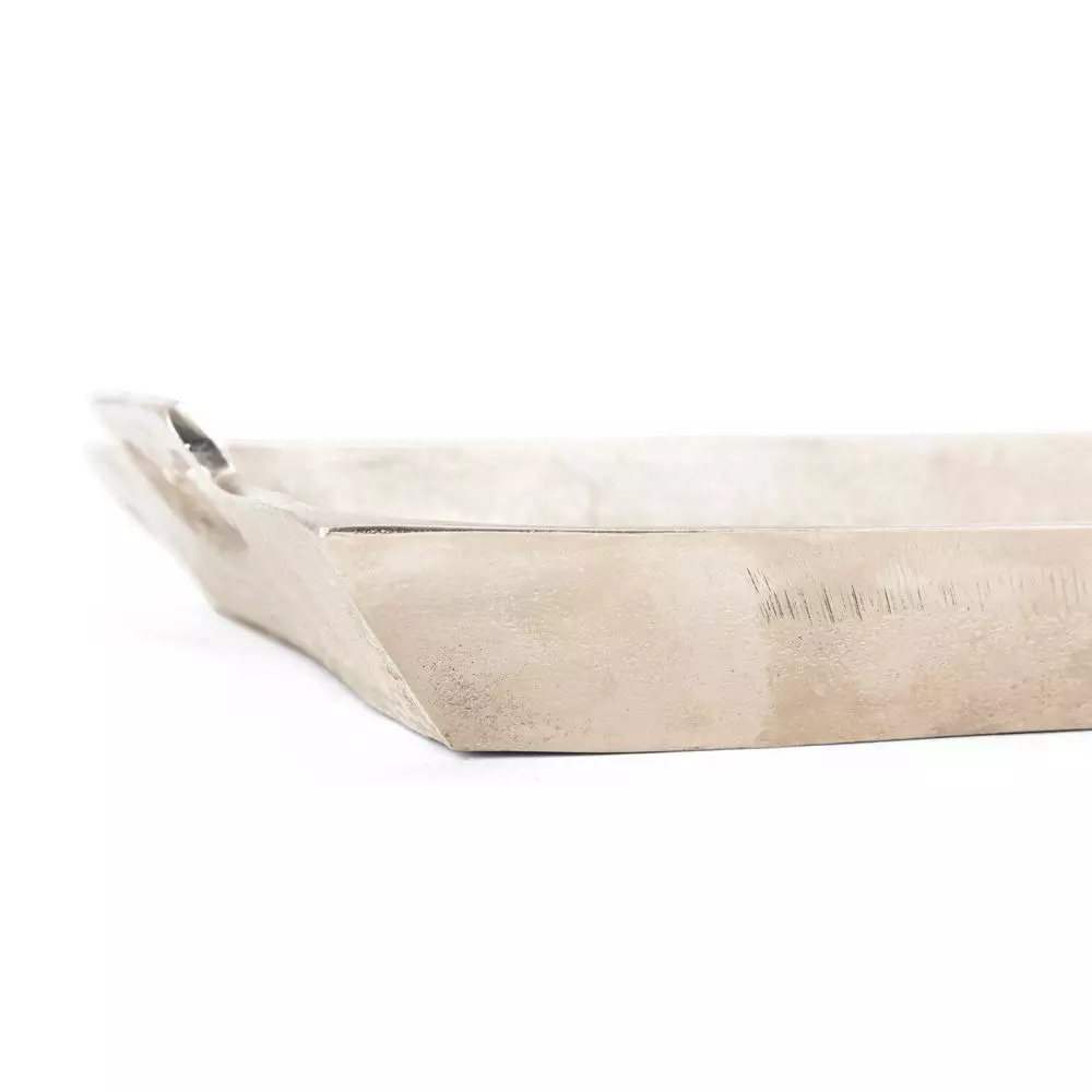 Decorative Trays IMAX Lindi Silver Aluminum Trays (Set Of 3) 9 Decorative Trays IMAX Lindi Silver Aluminum Trays (Set Of 3) - Image 7