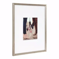 Kate And Laurel Adlynn 16 In. X 20 In. Matted To 8 In. X10 In. Silver Picture Frames (Set Of 3) -Brita shop silver kate and laurel picture frames 217008 4f 1000