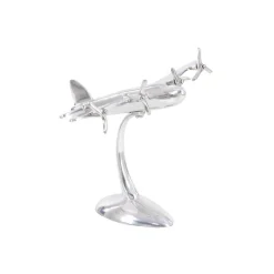 Sculptures LITTON LANE 9 In. Vintage Propeller Airplane Decorative Sculpture In Polished Silver 13 Sculptures LITTON LANE 9 In. Vintage Propeller Airplane Decorative Sculpture In Polished Silver -Brita shop silver litton lane sculptures 34267 1f 1000