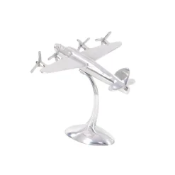 Sculptures LITTON LANE 9 In. Vintage Propeller Airplane Decorative Sculpture In Polished Silver 10 Sculptures LITTON LANE 9 In. Vintage Propeller Airplane Decorative Sculpture In Polished Silver -Brita shop silver litton lane sculptures 34267 e1 1000