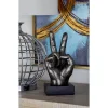 Sculptures LITTON LANE Hand Sign Polystone Sculpture In Silver (Set Of 3) 2 Sculptures LITTON LANE Hand Sign Polystone Sculpture In Silver (Set Of 3) -Brita shop silver litton lane sculptures 77178 64 1000