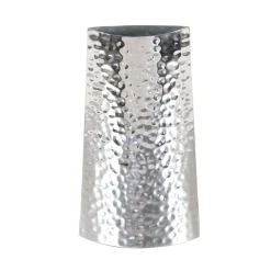 Vases LITTON LANE 14 In. Hammered Stainless Steel Decorative Vase In Silver -Brita shop silver litton lane vases 90877 c3 1000