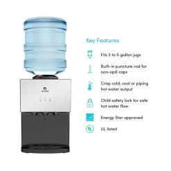 Water Dispensers Avalon Premium 3 Temperature Top Loading Countertop Water Cooler Dispenser UL/Energy Star Approved- Stainless Steel 9 Water Dispensers Avalon Premium 3 Temperature Top Loading Countertop Water Cooler Dispenser UL/Energy Star Approved- Stainless Steel -Brita shop stainless steel avalon water coolers a11 cttl 4f 1000