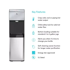 Water Dispensers Avalon Electric Bottom Loading Water Cooler Water Dispenser – 3 Temperatures Self-Cleaning UL ENERGY STAR -Brita shop stainless steel avalon water coolers a14 76 1000