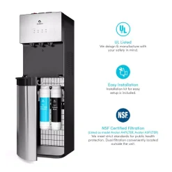 Water Dispensers Avalon Self-Cleaning Bottleless Water Cooler Water Dispenser – 3 Temperature Settings, NSF/UL/Energy Star Approved -Brita shop stainless steel avalon water coolers a5bottleless 76 1000