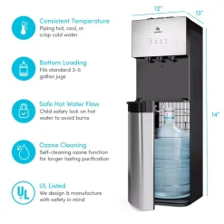 Water Dispensers Avalon Self Cleaning Bottom Loading Water Cooler Water Dispenser – 3 Temperature Settings, UL/Energy Star Approved 14 Water Dispensers Avalon Self Cleaning Bottom Loading Water Cooler Water Dispenser – 3 Temperature Settings, UL/Energy Star Approved -Brita shop stainless steel avalon water coolers b3blozonewtrclr 44 1000