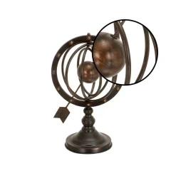 Sculptures LITTON LANE Armillary Sphere Iron Decor -Brita shop tarnished brown sculptures 66472 4f 1000