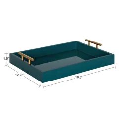 Decorative Trays Kate And Laurel Lipton 17 In. X 3 In. X 12 In. Teal Decorative Wall Shelf 10 Decorative Trays Kate And Laurel Lipton 17 In. X 3 In. X 12 In. Teal Decorative Wall Shelf -Brita shop teal kate and laurel decorative trays 217019 1f 1000