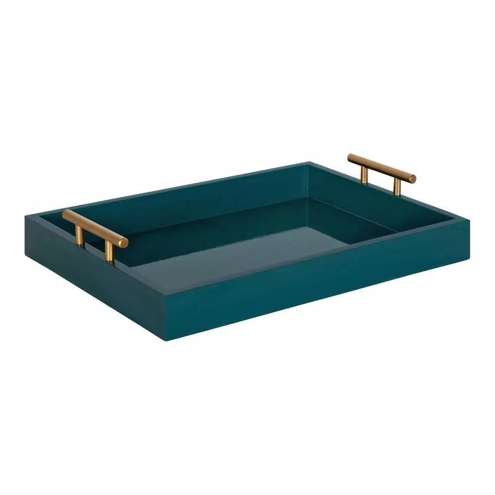Decorative Trays Kate And Laurel Lipton 17 In. X 3 In. X 12 In. Teal Decorative Wall Shelf 3 Decorative Trays Kate And Laurel Lipton 17 In. X 3 In. X 12 In. Teal Decorative Wall Shelf