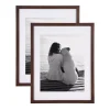 Picture Frames DesignOvation Gallery 14 In. X 18 In. Matted To 11 In. X 14 In. Walnut Brown Picture Frame (Set Of 2) -Brita shop walnut brown designovation picture frames 213618 64 1000