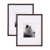 Picture Frames DesignOvation Gallery 16×20 Matted To 8×10 Walnut Brown Picture Frame Set Of 2 -Brita shop walnut brown designovation picture frames 213621 64 1000
