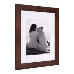 Picture Frames DesignOvation Museum 11×14 Matted To 8×10 Walnut Brown Picture Frame Set Of 4 -Brita shop walnut brown designovation picture frames 213816 4f 1000