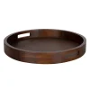 Decorative Trays Kate And Laurel Hutton 18 In. X 18 In. X 2 In. Walnut Brown Decorative Wall Shelf -Brita shop walnut brown kate and laurel decorative trays 215130 64 1000