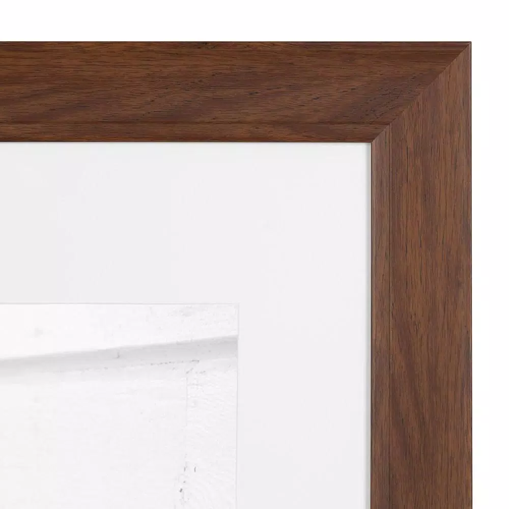 Kate And Laurel Edson 16 In. X 20 In. Matted To 11 In. X 14 In. Walnut Brown Picture Frames (Set Of 2) 6 Kate And Laurel Edson 16 In. X 20 In. Matted To 11 In. X 14 In. Walnut Brown Picture Frames (Set Of 2) - Image 4
