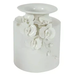 Vases A & B Home 8 In. X 9 In. White Decorative Vase