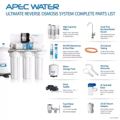 Water Filtration Systems APEC Water Systems Ultimate Premium Quality Permeate Pumped Under-Sink RO Drinking Water System For Low Water Pressure Home 21 Water Filtration Systems APEC Water Systems Ultimate Premium Quality Permeate Pumped Under-Sink RO Drinking Water System For Low Water Pressure Home -Brita shop white apec water systems reverse osmosis systems ro perm 44 1000