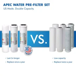 Water Filtration Systems APEC Water Systems Ultimate Electric Pumped Undersink Reverse Osmosis Water Filtration System 50 GPD For Low Pressure Home 0-30 Psi 120V US -Brita shop white apec water systems reverse osmosis systems ro pump 1f 1000