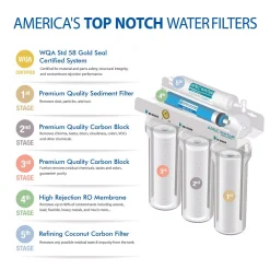 Water Filtration Systems APEC Water Systems Essence Premium Quality 5-Stage Under-Sink Reverse Osmosis Drinking Water Filter System -Brita shop white apec water systems reverse osmosis systems roes 50 c3 1000
