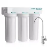 Water Filtration Systems APEC Water Systems WFS-Series Super Capacity Premium Quality 3-Stage Under Counter Water Filtration System -Brita shop white apec water systems under sink water filters wfs 1000 64 1000