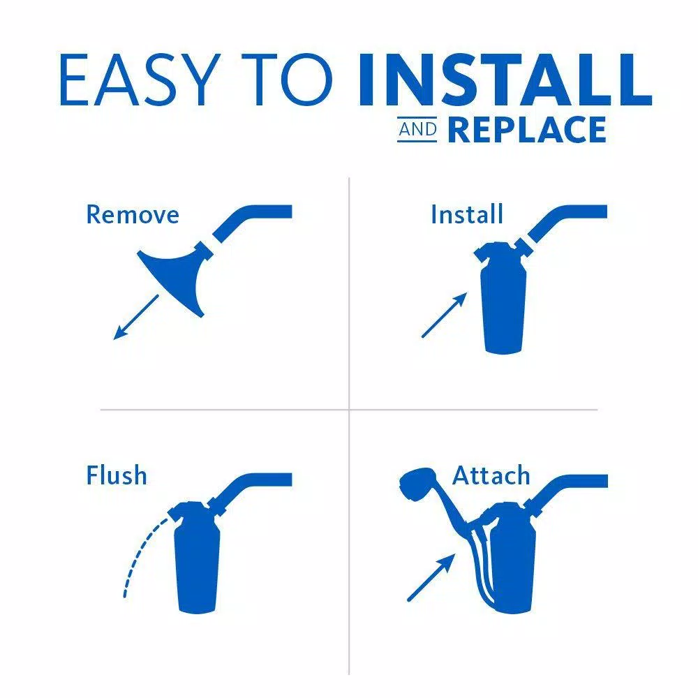 Showerhead Filters Aquasana Premium Shower Filter With Massaging Handheld Wand 8 Showerhead Filters Aquasana Premium Shower Filter With Massaging Handheld Wand - Image 6