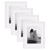 Picture Frames DesignOvation Gallery 11 In. X 14 In. Matted To 8 In. X 10 In. White Picture Frame (Set Of 4) -Brita shop white designovation picture frames 212311 64 1000