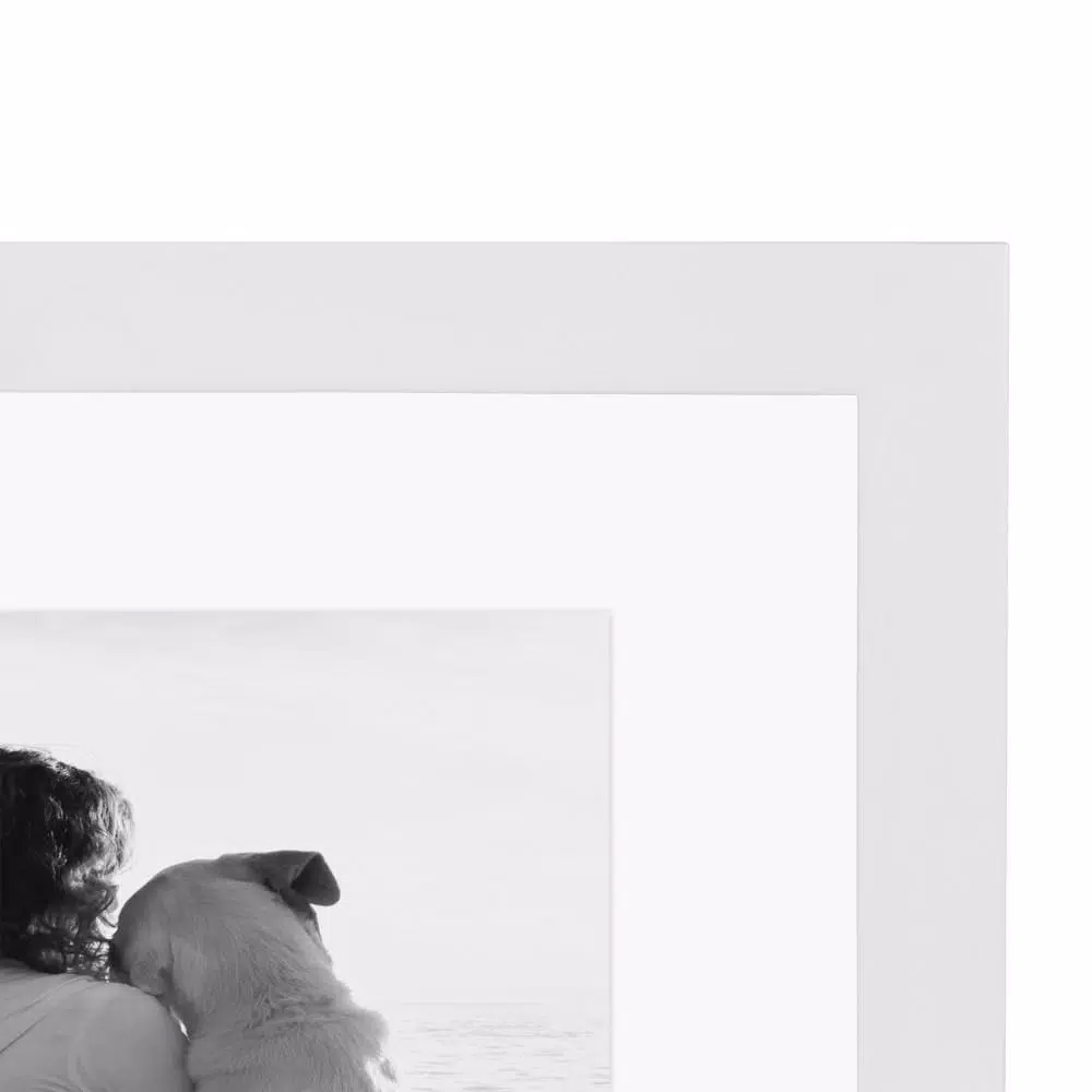 Picture Frames DesignOvation Gallery 8×10 Float White Picture Frame (Set Of 4) 6 Picture Frames DesignOvation Gallery 8×10 Float White Picture Frame (Set Of 4) - Image 4