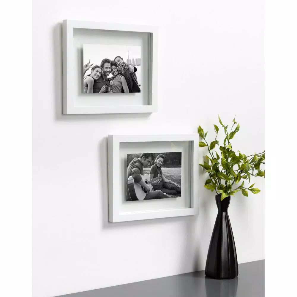 Picture Frames DesignOvation Gallery 8×10 Float White Picture Frame (Set Of 4) 9 Picture Frames DesignOvation Gallery 8×10 Float White Picture Frame (Set Of 4) - Image 7