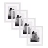 Picture Frames DesignOvation Gallery 8×10 Float White Picture Frame (Set Of 4) -Brita shop white designovation picture frames 213642 64 1000