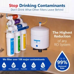 Water Filtration Systems Express Water Express Water Reverse Osmosis Alkaline Water Filtration System – 10 Stage RO Water Filter With Faucet And Tank – 50 GPD -Brita shop white express water reverse osmosis systems roalk5d 40 1000