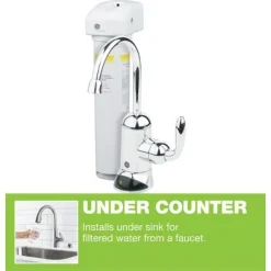 Water Filtration Systems GE Single Stage Water Filtration System -Brita shop white ge under sink water filters gx1s50r c3 1000