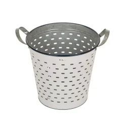 Storage Baskets Glitzhome Enamel Metal Basket (Set Of 2) 15 Storage Baskets Glitzhome Enamel Metal Basket (Set Of 2) -Brita shop white glitzhome storage baskets 1504202659 76 1000