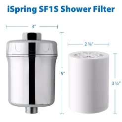 Replacement Water Filters ISPRING 15-Stage Shower Filter Replacement Cartridge, Improves Conditions Of Skin, Hair, And Nails, White -Brita shop white ispring replacement water filters fsf1 1f 1000