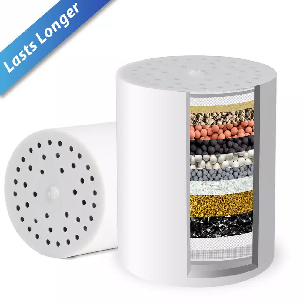 Replacement Water Filters ISPRING 15-Stage Shower Filter Replacement Cartridge, Improves Conditions Of Skin, Hair, And Nails, White 3 Replacement Water Filters ISPRING 15-Stage Shower Filter Replacement Cartridge, Improves Conditions Of Skin, Hair, And Nails, White