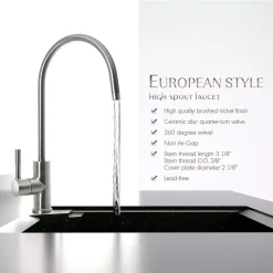 Water Filtration Systems ISPRING 7-Stage 100 GPD Under-Sink Reverse Osmosis Drinking Water Filtration System With Booster Pump, Alkaline Filter And UV -Brita shop white ispring reverse osmosis systems rcc1up ak 44 1000