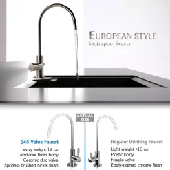 Water Filtration Systems ISPRING Maximum Performance Under Sink Reverse Osmosis Water Filtration System With Booster Pump And Alkaline Filter -Brita shop white ispring reverse osmosis systems rcc7p ak 44 1000