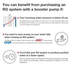 Water Filtration Systems ISPRING Maximum Performance Under Sink Reverse Osmosis Water Filtration System With Booster Pump And Alkaline Filter -Brita shop white ispring reverse osmosis systems rcc7p ak 4f 1000
