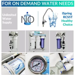 Water Filtration Systems ISPRING 500GPD Residential And Light Commercial Under Sink Tankless Reverse Osmosis Water Filter System With 1:1 Drain Ratio 9 Water Filtration Systems ISPRING 500GPD Residential And Light Commercial Under Sink Tankless Reverse Osmosis Water Filter System With 1:1 Drain Ratio -Brita shop white ispring reverse osmosis systems rcs5t c3 1000
