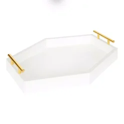 Decorative Trays Kate And Laurel Lipton 17 In. X 3 In. X 12 In. White Decorative Wall Shelf -Brita shop white kate and laurel decorative trays 217676 1f 1000