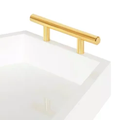 Decorative Trays Kate And Laurel Lipton 17 In. X 3 In. X 12 In. White Decorative Wall Shelf -Brita shop white kate and laurel decorative trays 217676 4f 1000