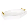 Decorative Trays Kate And Laurel Lipton 17 In. X 3 In. X 12 In. White Decorative Wall Shelf -Brita shop white kate and laurel decorative trays 217676 64 1000
