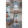 Sculptures LITTON LANE 6 In. X 16 In. Coastal Living White Wooden Lighthouse -Brita shop white litton lane sculptures 78715 64 1000