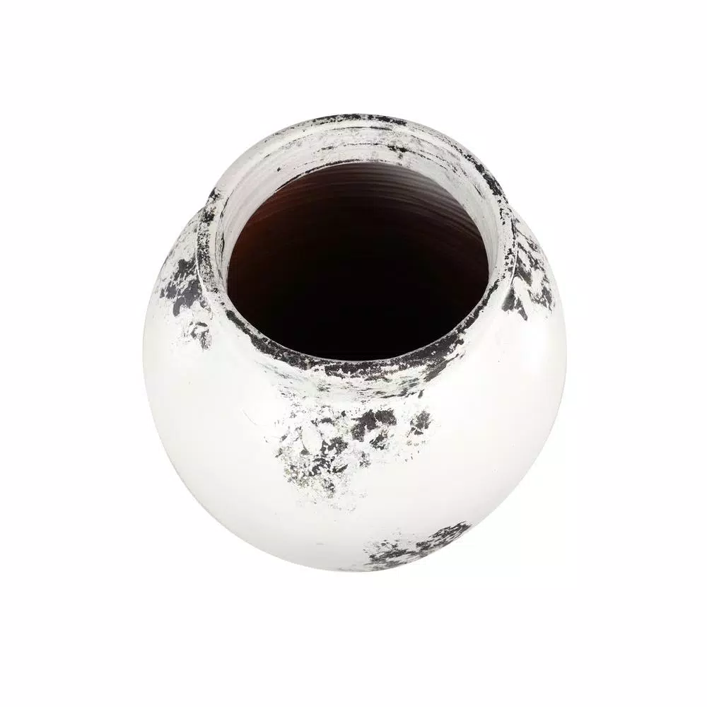 Vases LITTON LANE Black And White Stoneware Floor Decorative Vase With Textured Brushstroke Detail 7 Vases LITTON LANE Black And White Stoneware Floor Decorative Vase With Textured Brushstroke Detail - Image 5