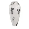 Vases LITTON LANE Black And White Stoneware Floor Decorative Vase With Textured Brushstroke Detail -Brita shop white litton lane vases 62822 64 1000