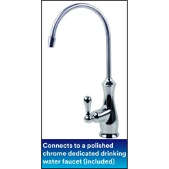 Water Filtration Systems 3M Aqua-Pure Under Sink Dedicated Faucet Water Filtration System AP-DWS1000 (1 Per Case) -Brita shop white metallic 3m under sink water filters ap dws1000 77 1000