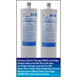 Water Filtration Systems 3M Aqua-Pure Under Sink Dedicated Faucet Water Filtration System AP-DWS1000 (1 Per Case) -Brita shop white metallic 3m under sink water filters ap dws1000 a0 1000