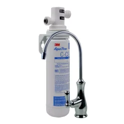 Water Filtration Systems 3M Aqua-Pure Under Sink Dedicated Faucet Water Filtration System AP-DWS1000 (1 Per Case) -Brita shop white metallic 3m under sink water filters ap dws1000 fa 1000