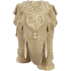 Sculptures Oriental Furniture Oriental Furniture 20 In. Rustic Jeweled Elephant Decorative Statue -Brita shop white oriental furniture sculptures sta eleph2 4f 1000