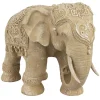 Sculptures Oriental Furniture Oriental Furniture 20 In. Rustic Jeweled Elephant Decorative Statue