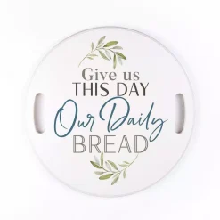 Decorative Trays P Graham Dunn White Give Us This Day Decorative Wood Tray -Brita shop white p graham dunn decorative trays try0052 4f 1000